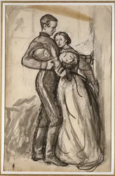 Studie zu „Der schwarze Braunschweiger“, 1859